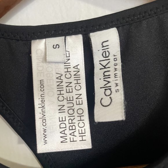 Calvin Klein Black Bralette Swim Top - Picture 3 of 4